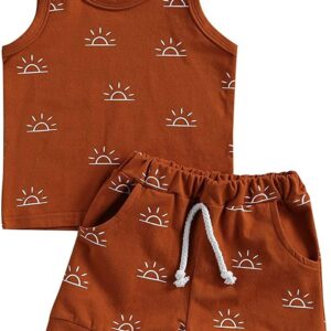 Sunny Set - Setelan Singlet & Celana Pendek Bayi Katun Premium