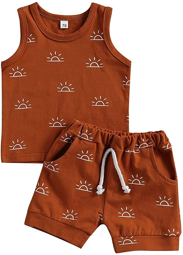 Sunny Set - Setelan Singlet & Celana Pendek Bayi Katun Premium Sunny Set - Setelan Singlet & Celana Pendek Bayi Katun Premium