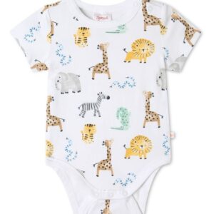 Safari Watercolor - Jumper Bodysuit Bayi Katun Premium