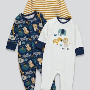 Little Safari - Paket 3 in 1 Sleepsuit Bayi Premium