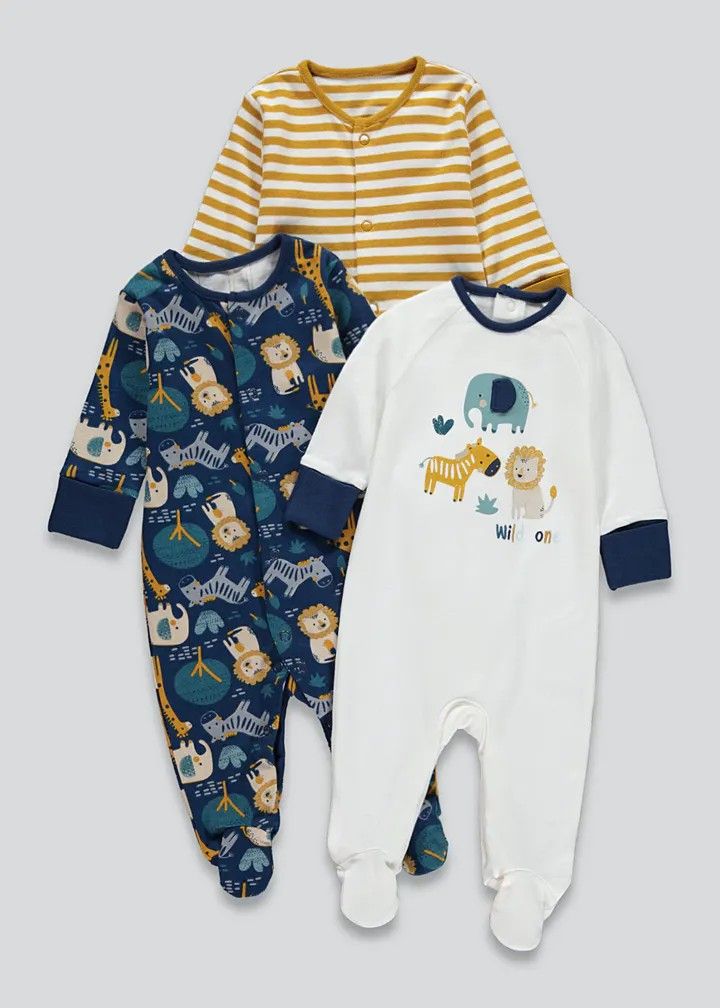 Little Safari - Paket 3 in 1 Sleepsuit Bayi Premium Little Safari - Paket 3 in 1 Sleepsuit Bayi Premium