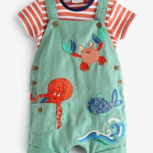 Ocean Baby Overall Set